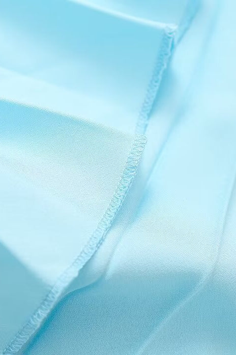 
                      
                        Strapless Blue Pleated A-line Long Dress
                      
                    