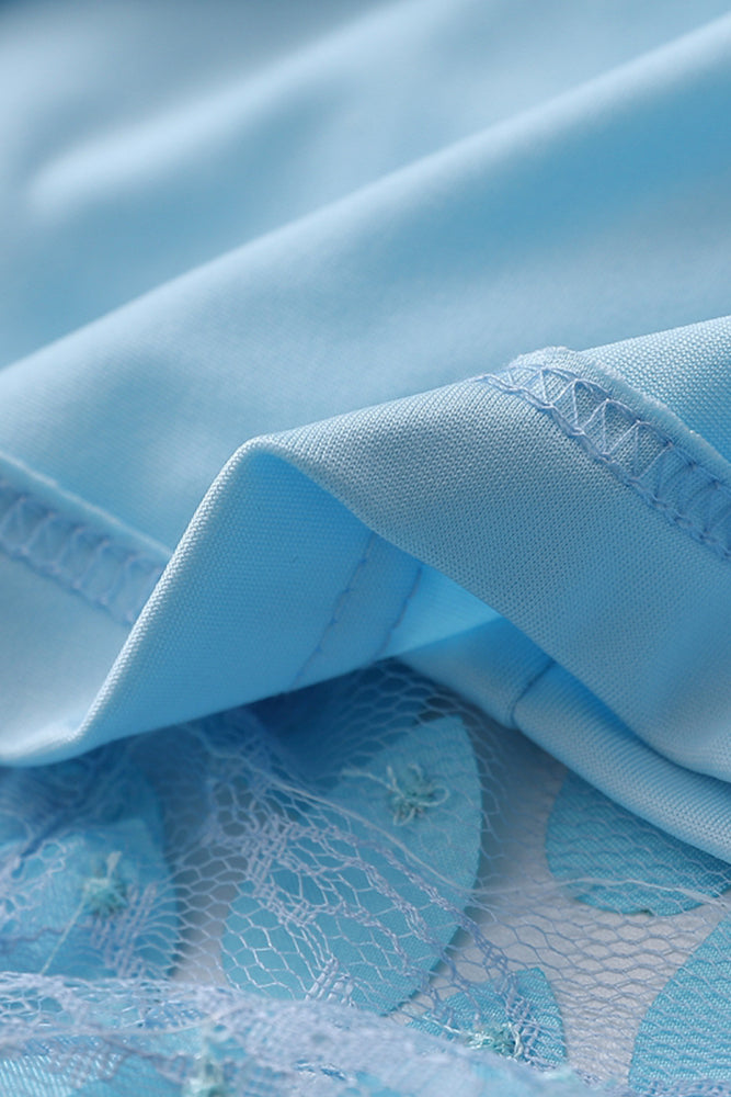 
                      
                        Strapless Blue Teardrop Sheath Long Dress
                      
                    