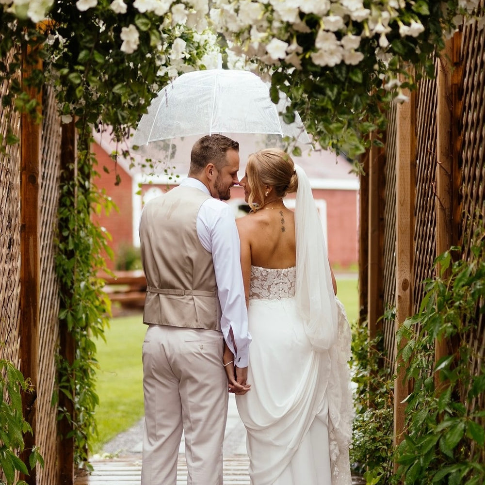 
                      
                        Strapless Ivory Appliques Button Back Wedding Dress
                      
                    
