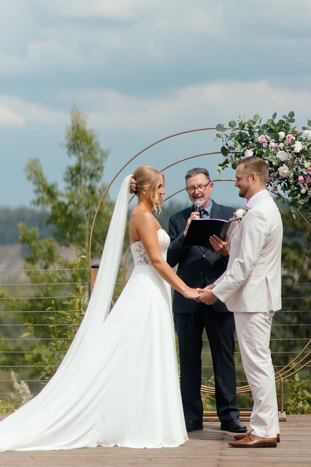 Strapless Ivory Appliques Button Back Wedding Dress