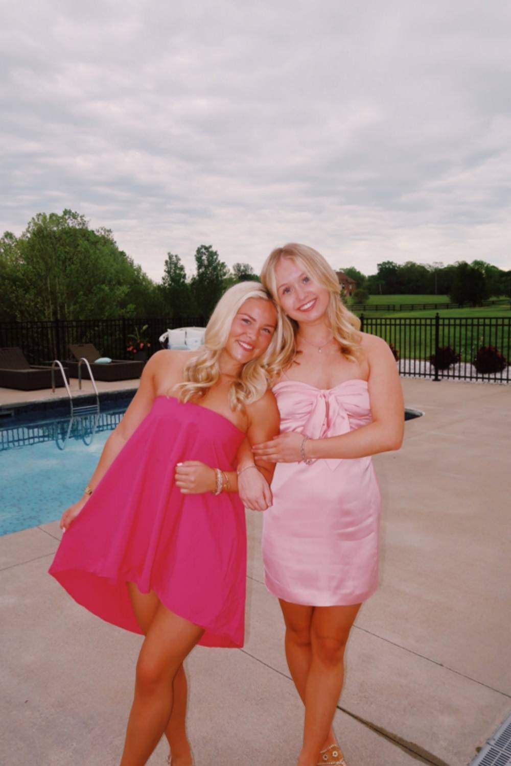Strapless Navy Blue Tie-Front Short Dress