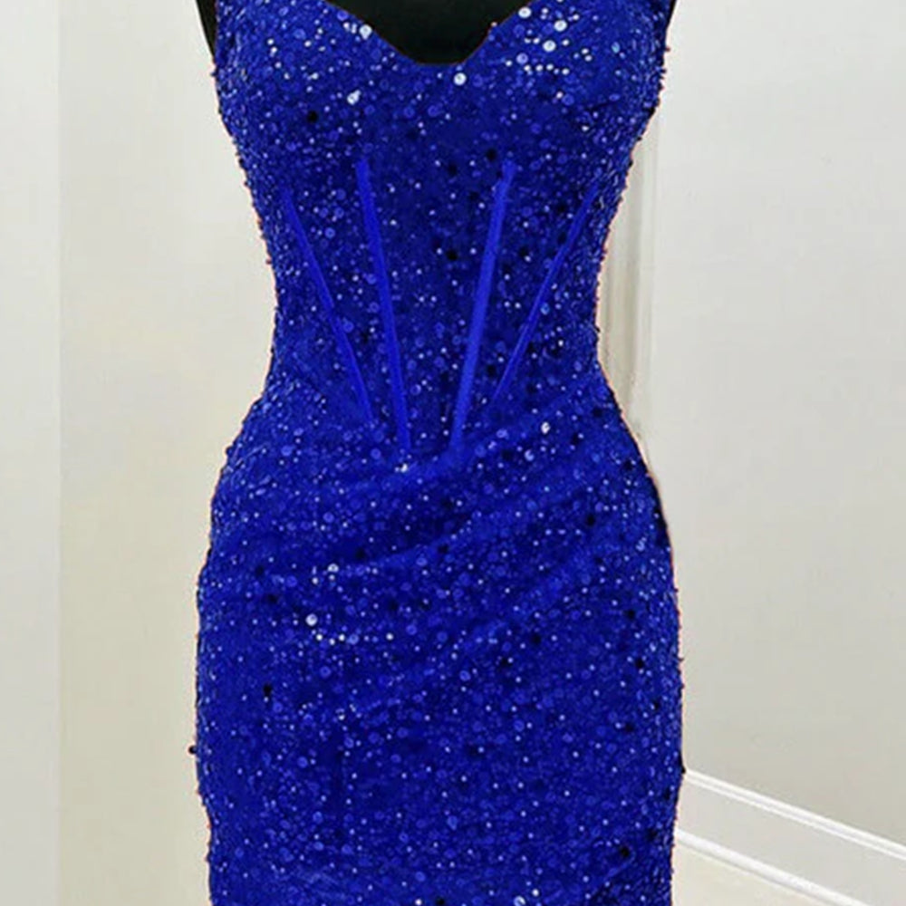 
                      
                        Strapless Red Sequin Bodycon Short Dress
                      
                    