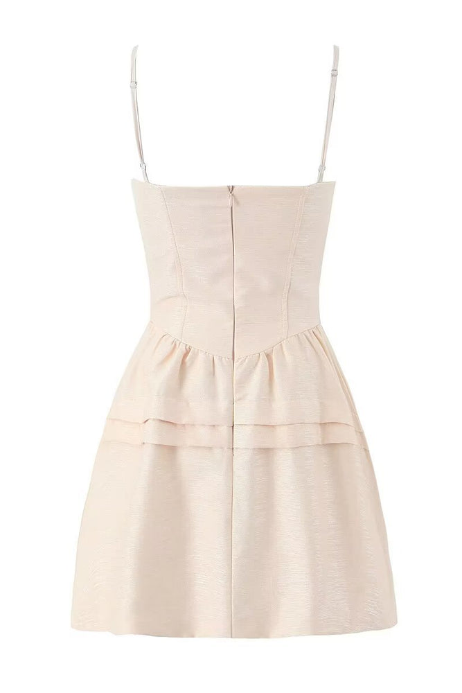 
                      
                        Straps Black Lace Stitching Tiered Short Dress
                      
                    