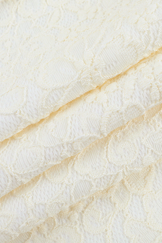 
                      
                        Straps Ivory Lace Bodycon Short Dress
                      
                    