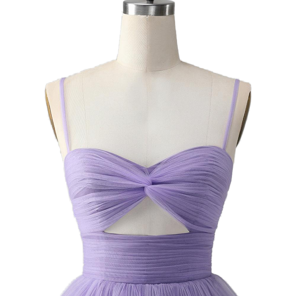 
                      
                        Straps Lavender Twist Tiered Short Princess Dress
                      
                    