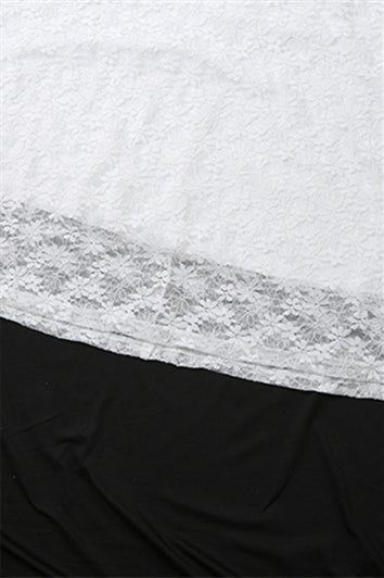 
                      
                        Straps White Twist Floral Lace Maxi Dress
                      
                    