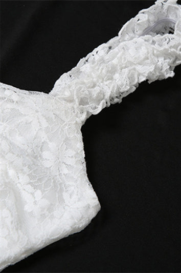 
                      
                        Straps White Twist Floral Lace Maxi Dress
                      
                    