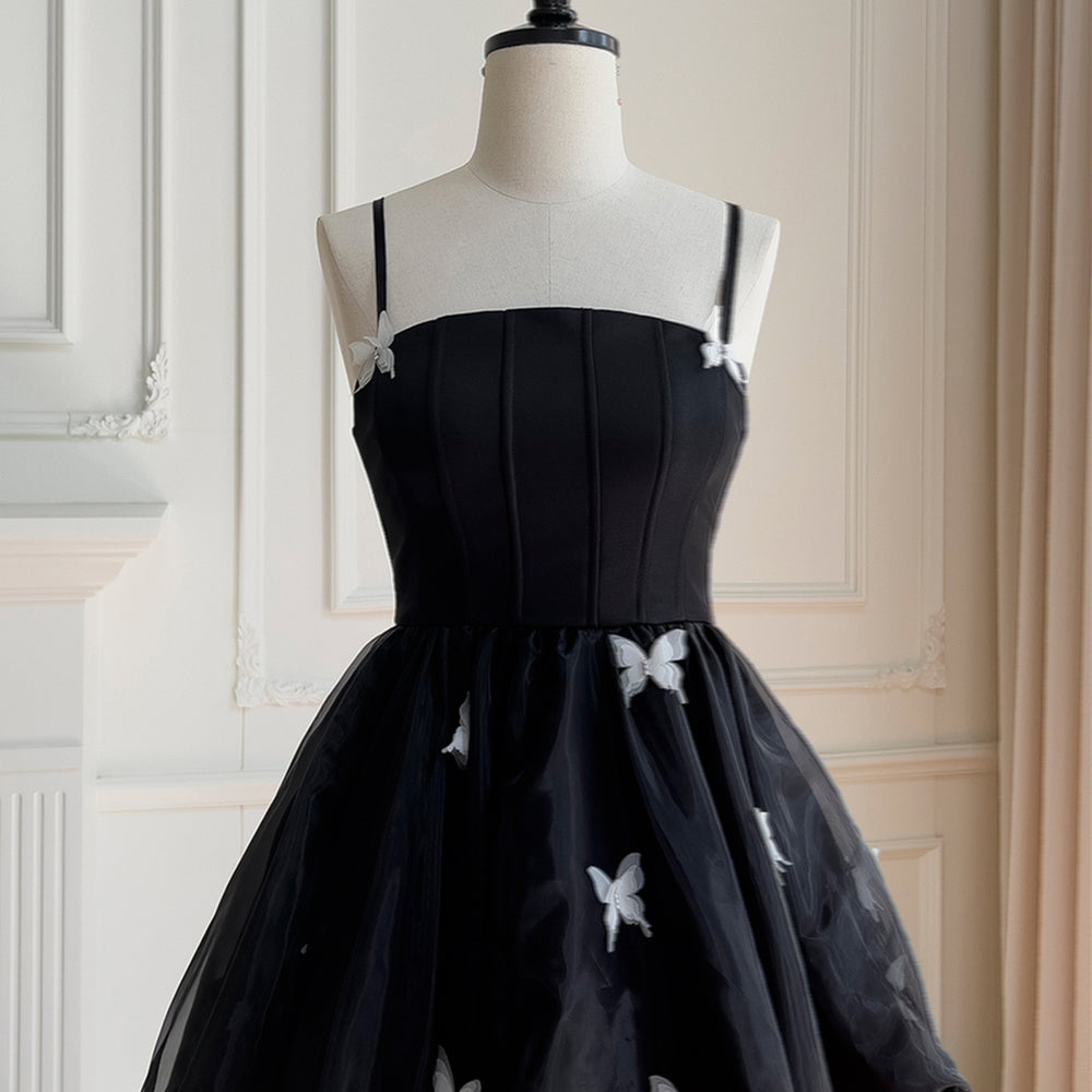 
                      
                        Straps White 3D Butterfly A-line Short Dress
                      
                    