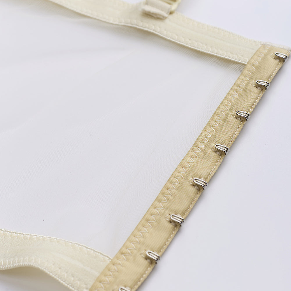 
                      
                        Sweetheart Apricot Sequin Sheer Bodice Corset Top
                      
                    