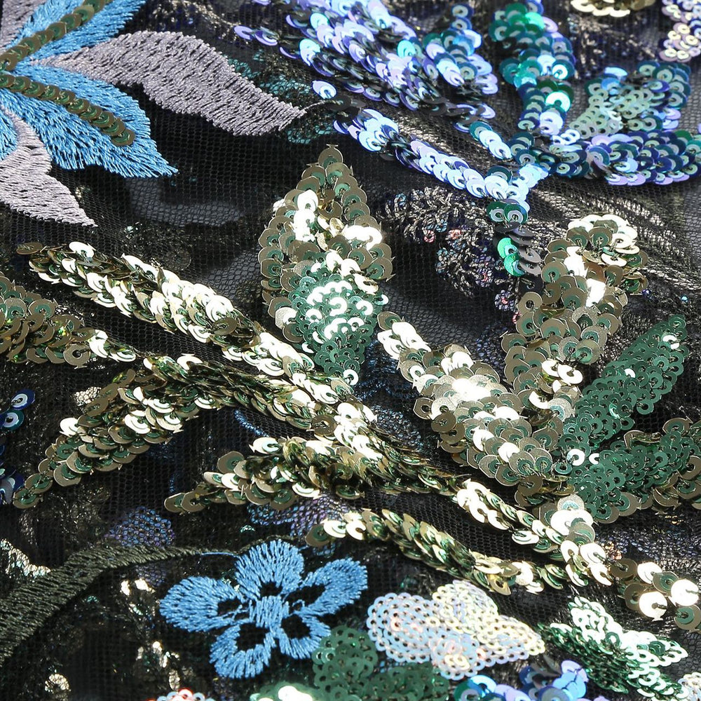 
                      
                        Sweetheart Black Sequin Embroidery Column Long Dress
                      
                    