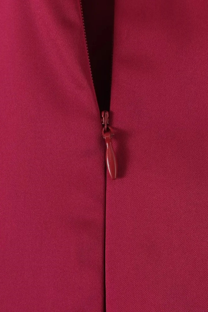 
                      
                        Sweetheart Burgundy Pleated A-line Midi Dress
                      
                    