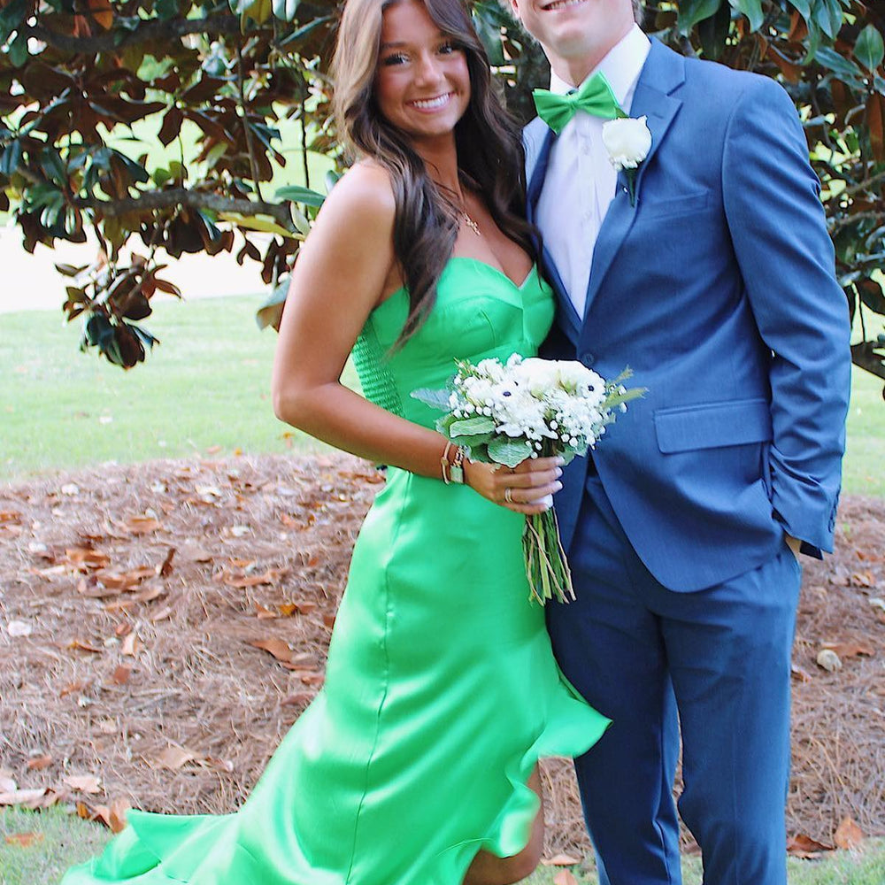 Sweetheart Emerald Green Irregular Hem Long Dress PollyBoutique Sweetheart Emerald Green Irregular Hem Long Dress PollyBoutique