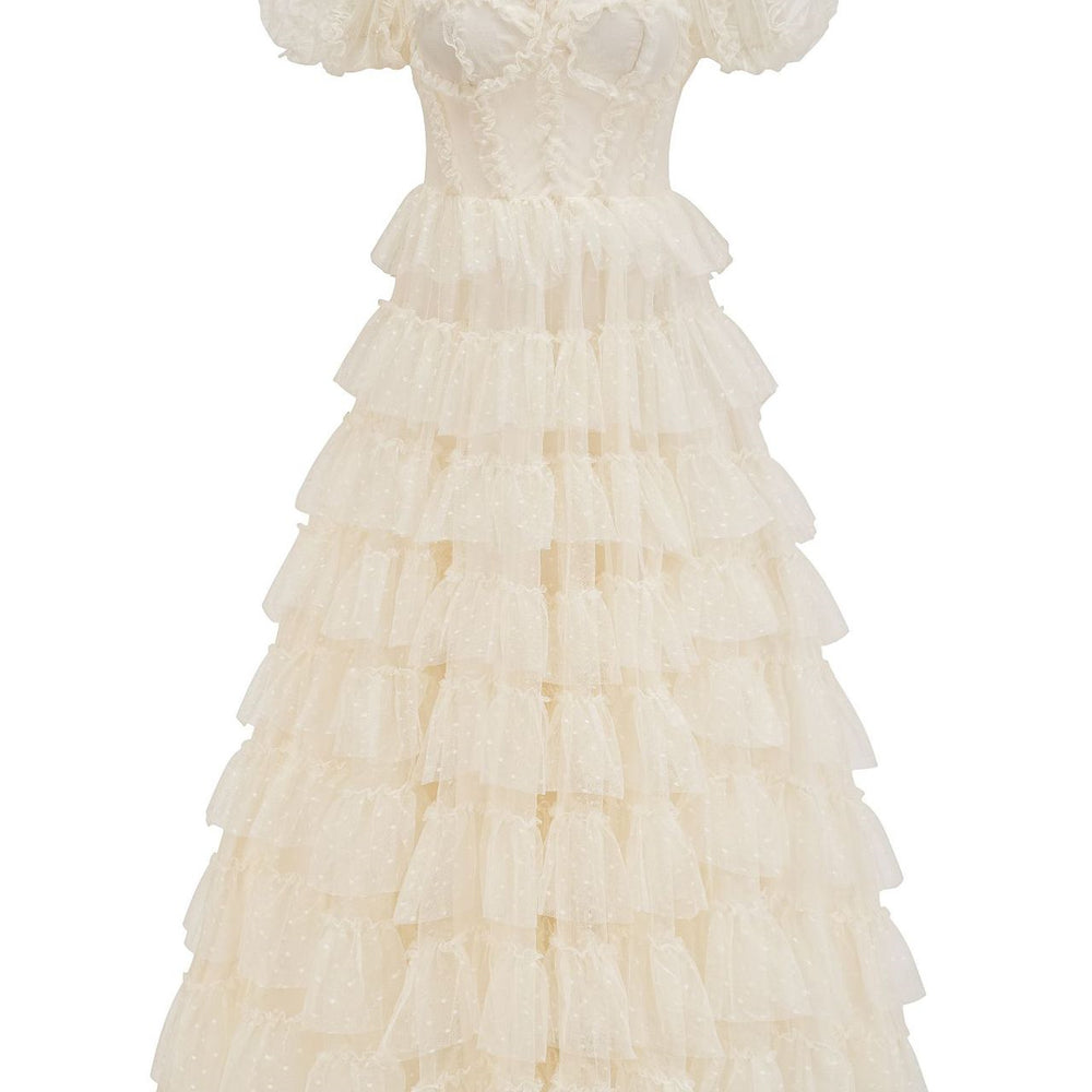 
                      
                        Sweetheart Lavender Ruffle Tiered Long Dress
                      
                    