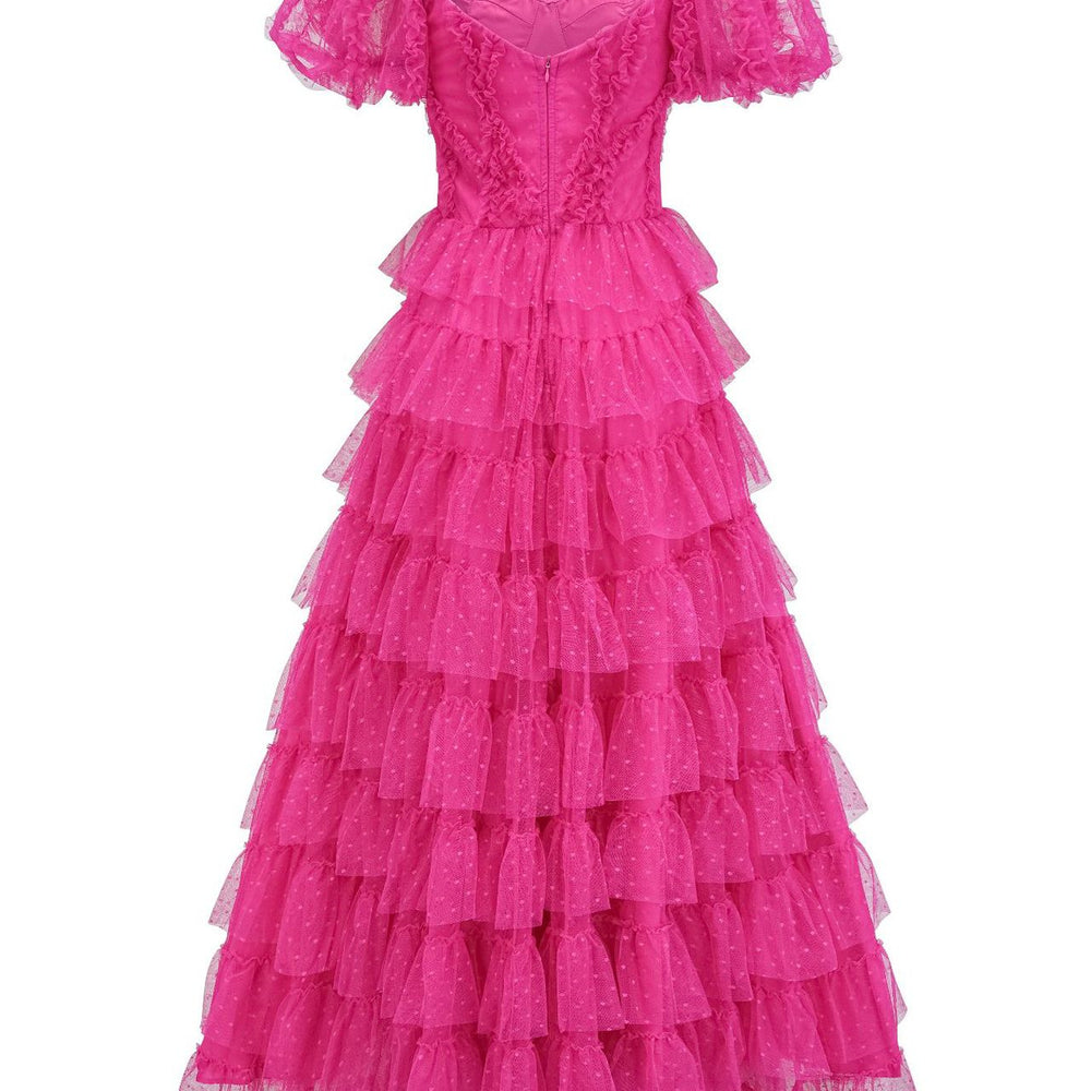 
                      
                        Sweetheart Lavender Ruffle Tiered Long Dress
                      
                    