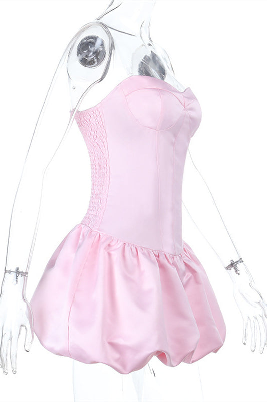 
                      
                        Sweetheart Light Pink A-line Bud Short Dress
                      
                    