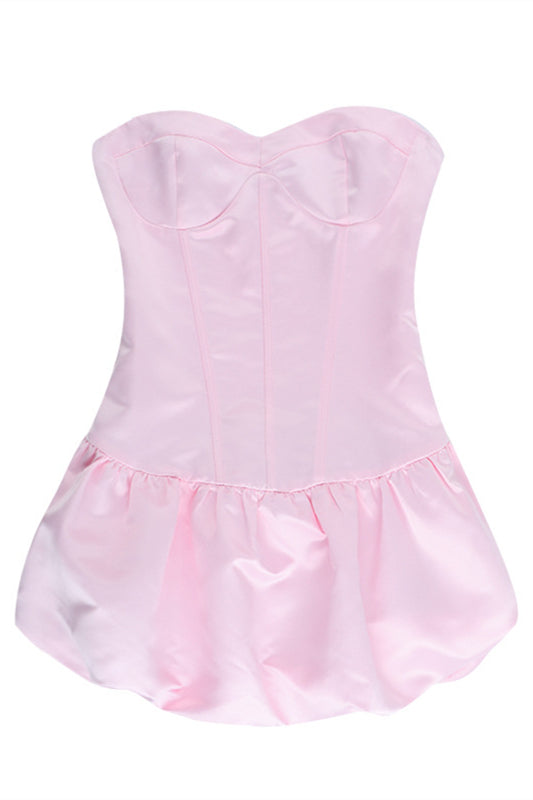 
                      
                        Sweetheart Light Pink A-line Bud Short Dress
                      
                    
