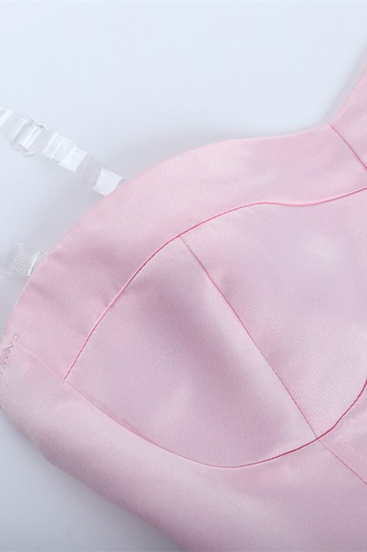 
                      
                        Sweetheart Light Pink A-line Bud Short Dress
                      
                    