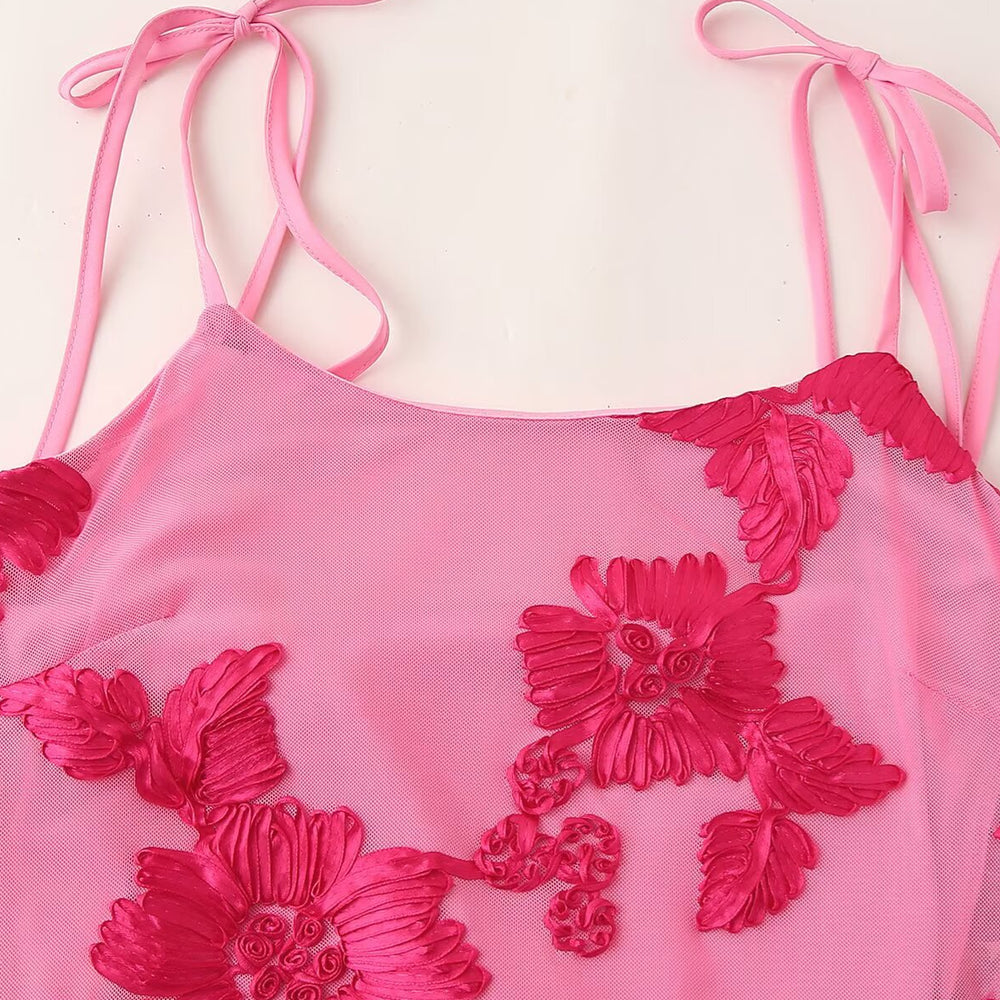 
                      
                        Tie Shoulder Pink Jacquard Column Long Dress
                      
                    