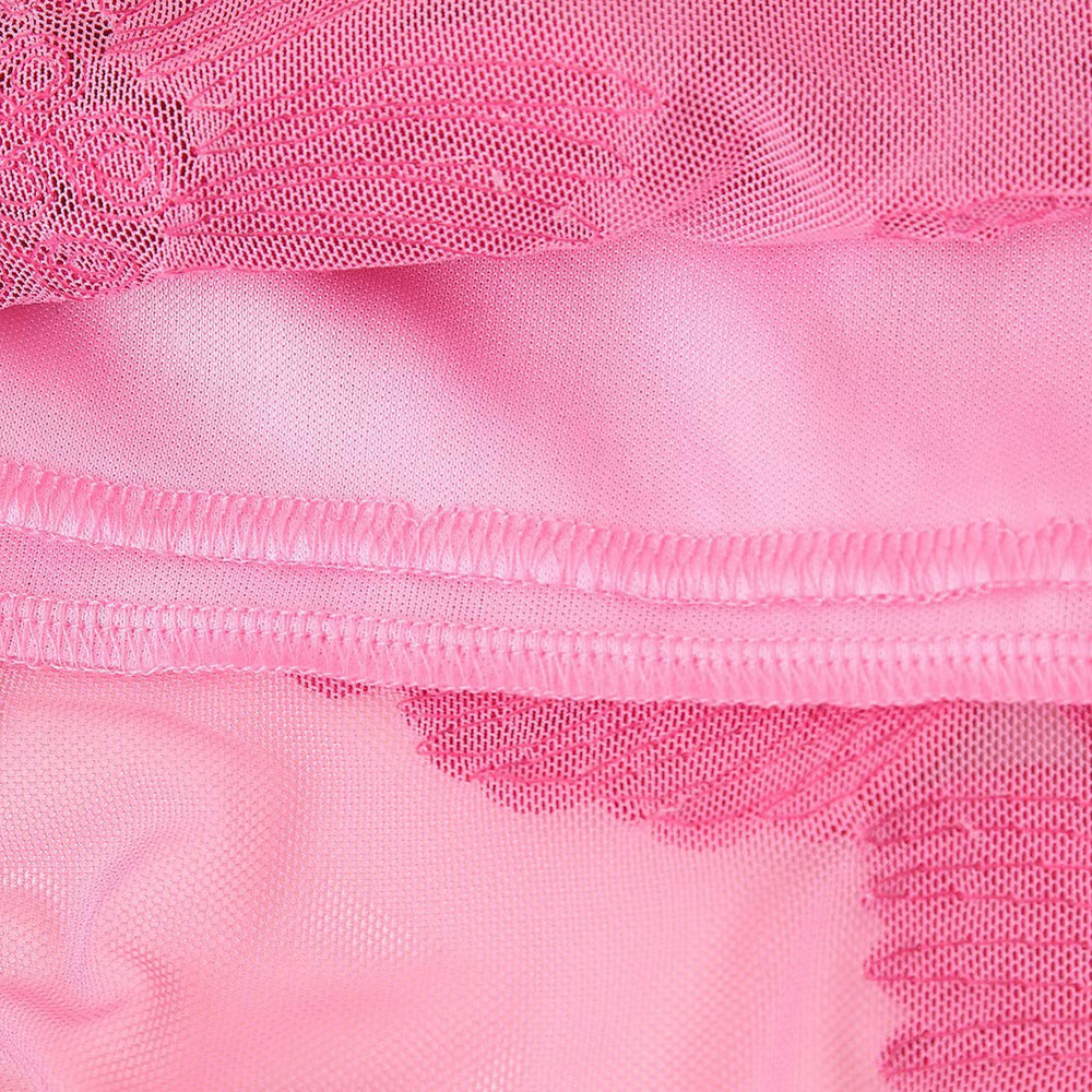 
                      
                        Tie Shoulder Pink Jacquard Column Long Dress
                      
                    