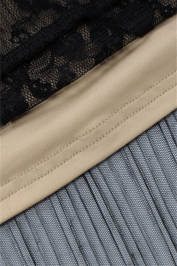 
                      
                        V-neck Black Bow Front Lace Maxi Dress
                      
                    