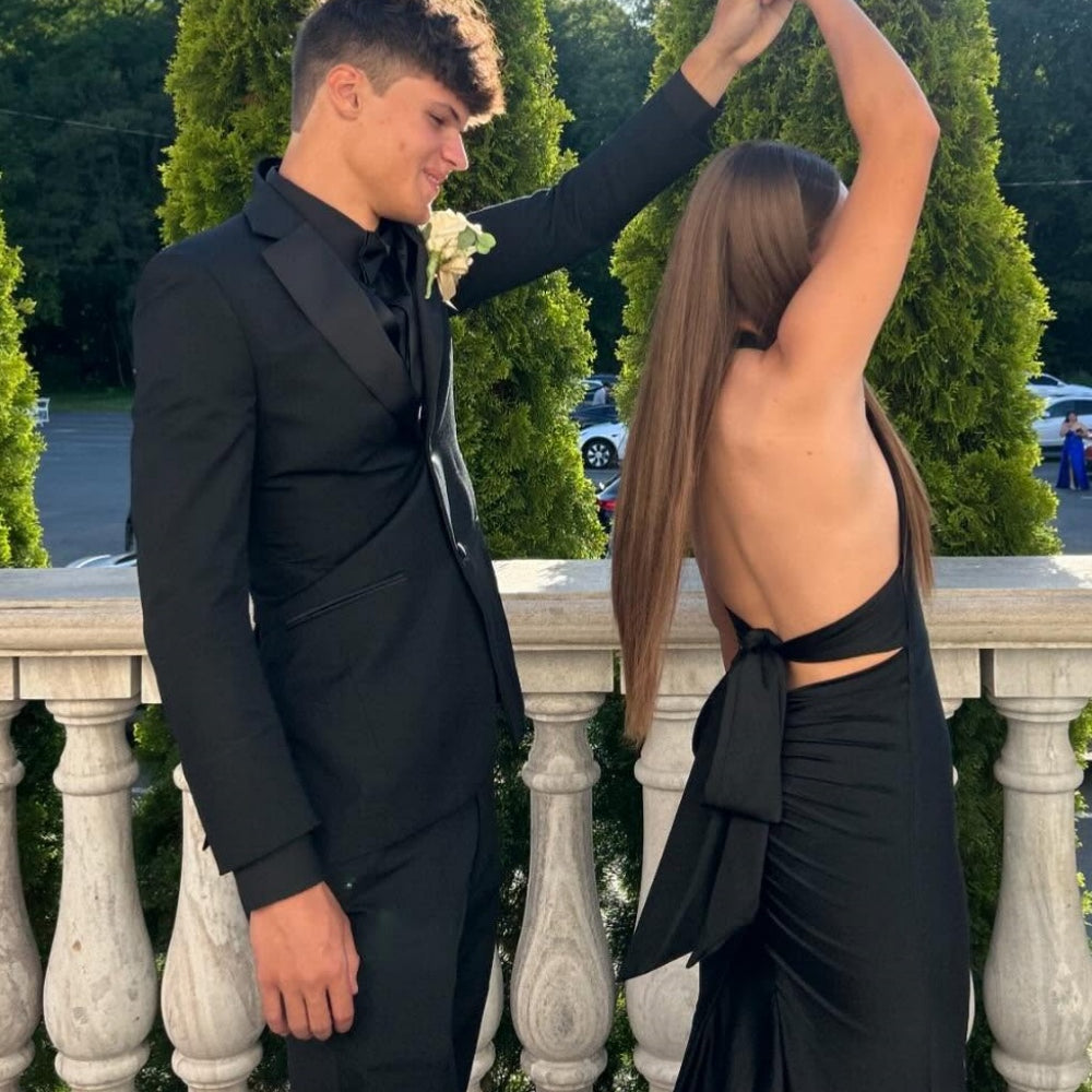 
                      
                        Plunge Neck Pink Open Back Mermaid Long Dress
                      
                    