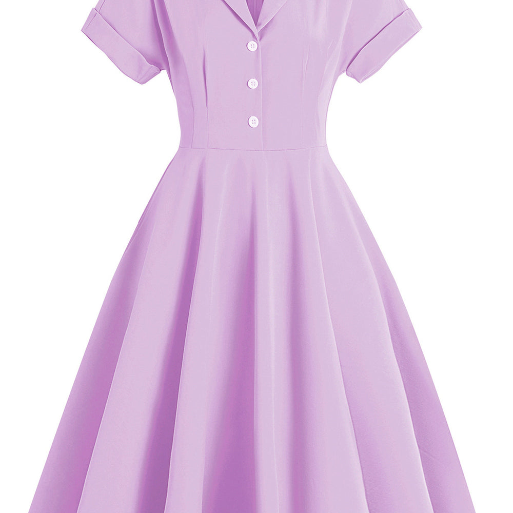 
                      
                        Yellow 1950s Button Front Vintage Swing Dress
                      
                    