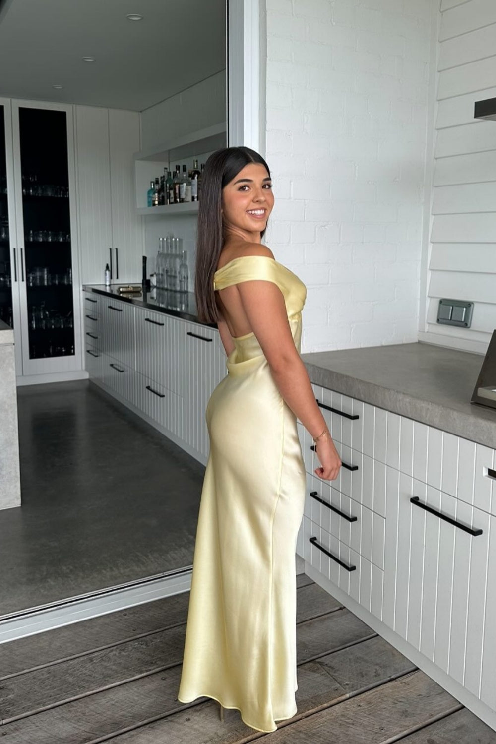 Off the Shoulder Aqua Open Back Sheath Long Dress PollyBoutique Off the Shoulder Aqua Open Back Sheath Long Dress PollyBoutique